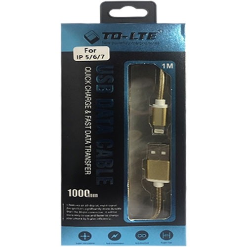 iPhone/iPads_ USB Data Cable TD-CA03 Gold